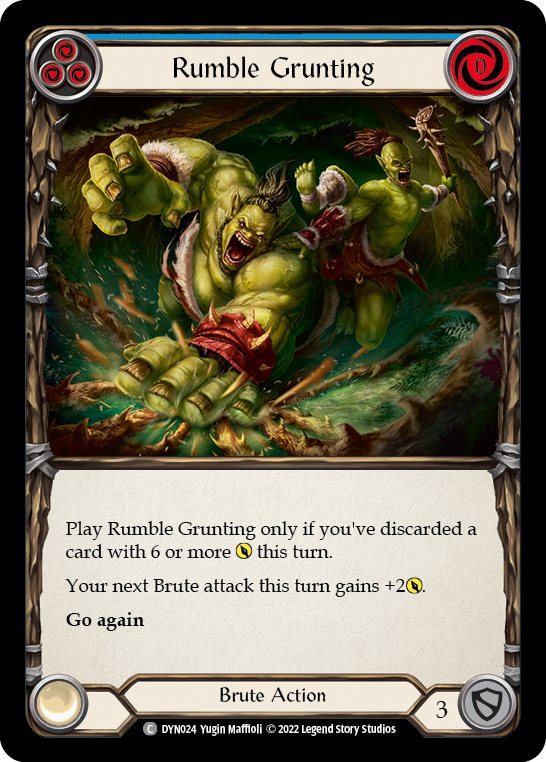 Rumble Grunting [DYN024] (Dynasty)  Rainbow Foil