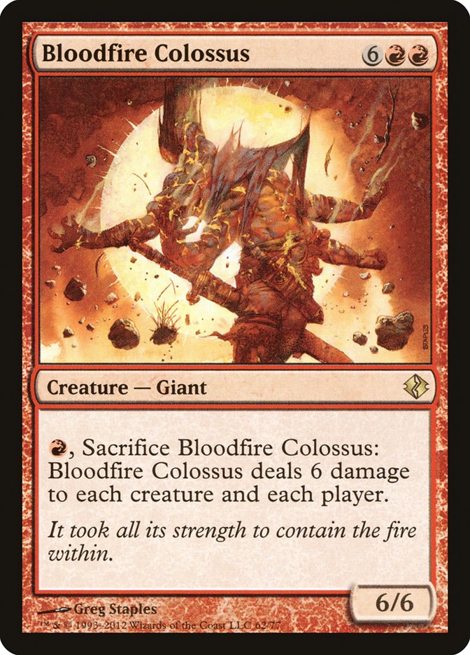 Bloodfire Colossus [Duel Decks: Venser vs. Koth] (DDI 62)
