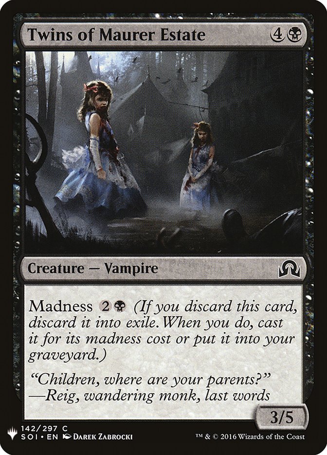 Twins of Maurer Estate [Mystery Booster] (MB1 802)