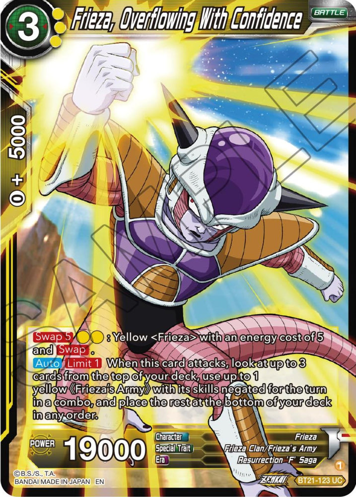 Frieza, Overflowing With Confidence (BT21-123) [ZENKAI Series: Set 04]