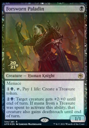 Forsworn Paladin [Dungeons & Dragons: Adventures in the Forgotten Realms Prerelease Promos] (PAFR 104)