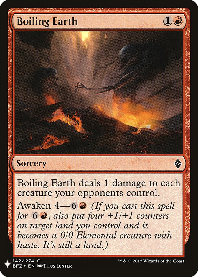 Boiling Earth [Mystery Booster] (MB1 866)
