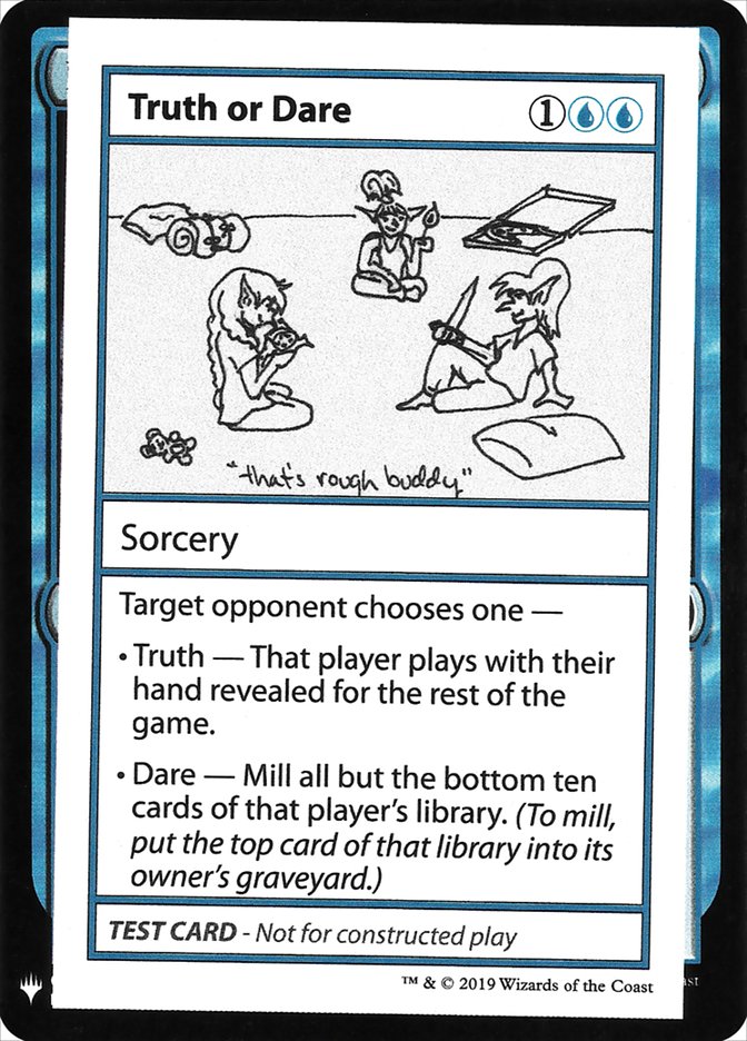 Truth or Dare [Mystery Booster Playtest Cards] (CMB1 32)
