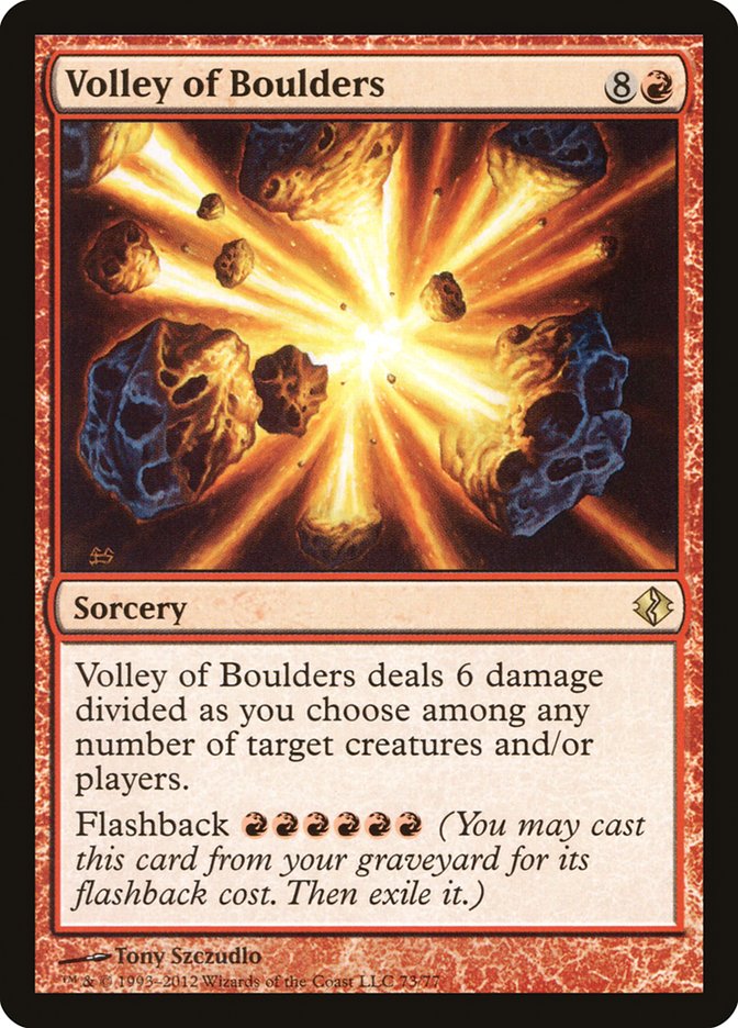 Volley of Boulders [Duel Decks: Venser vs. Koth] (DDI 73)