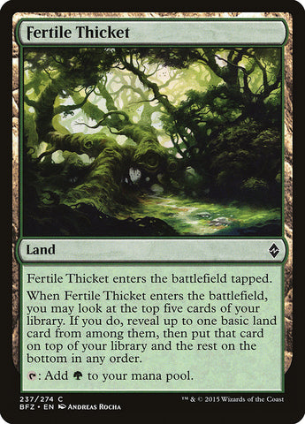 Fertile Thicket [Battle for Zendikar] (BFZ 237)