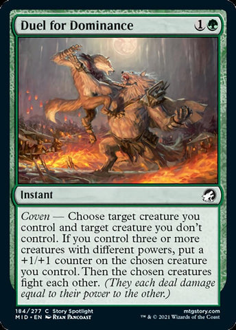 Duel for Dominance [Innistrad: Midnight Hunt] (MID 184)