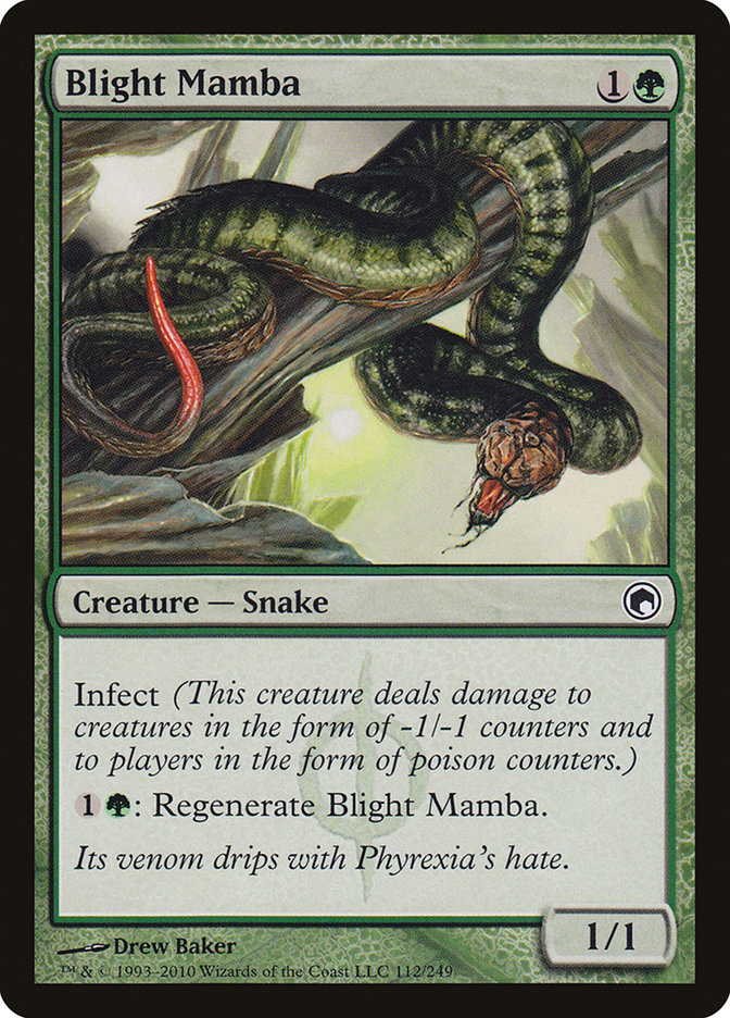 Blight Mamba [Scars of Mirrodin] (SOM 112)