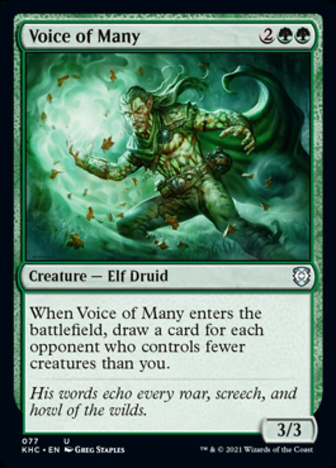 Voice of Many [Kaldheim Commander] (KHC 77)