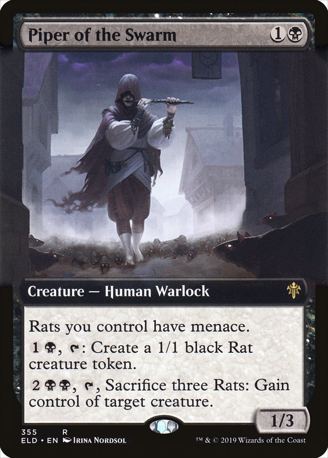 Piper of the Swarm (Extended Art) [Throne of Eldraine] (ELD 355)