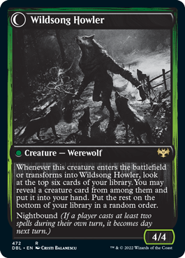 Howlpack Piper // Wildsong Howler [Innistrad: Double Feature] (DBL 472)