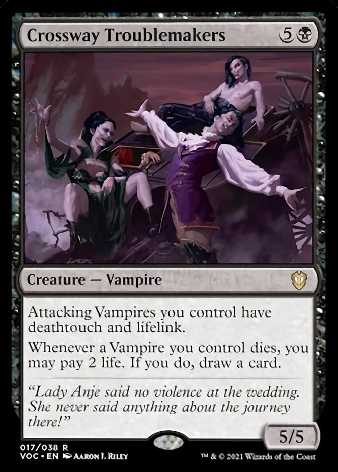 Crossway Troublemakers [Innistrad: Crimson Vow Commander] (VOC 17)