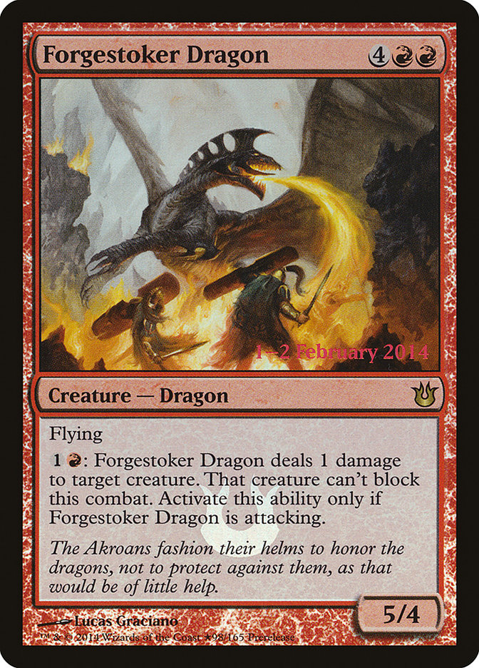 Forgestoker Dragon  (Prerelease) [Born of the Gods Prerelease Promos] (PBNG 98)