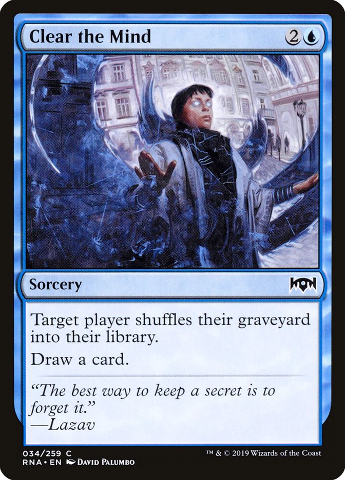 Clear the Mind [Ravnica Allegiance] (RNA 34)