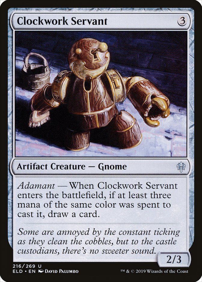 Clockwork Servant [Throne of Eldraine] (ELD 216)
