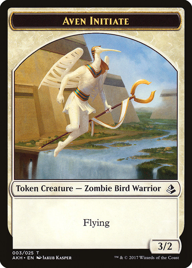 Aven Initiate Token [Amonkhet Tokens] (TAKH 3)
