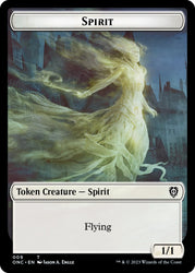 Human // Spirit Double-Sided Token [Phyrexia: All Will Be One Commander]