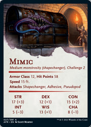 Mimic Art Card [Dungeons & Dragons: Adventures in the Forgotten Realms Art Series] (AAFR 27)