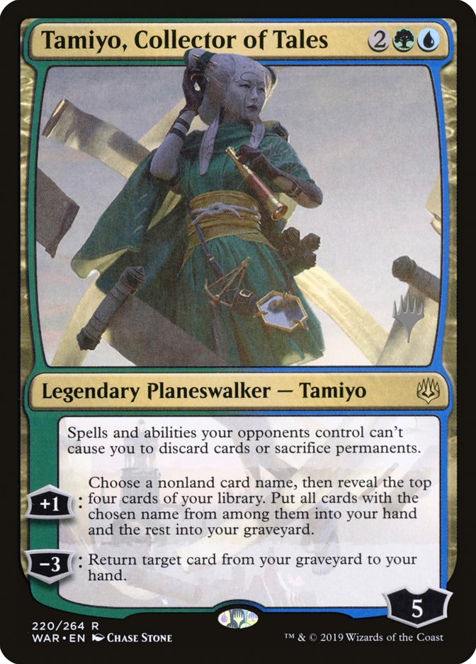 Tamiyo, Collector of Tales (Promo Pack) [War of the Spark Promos] (PWAR 220P)