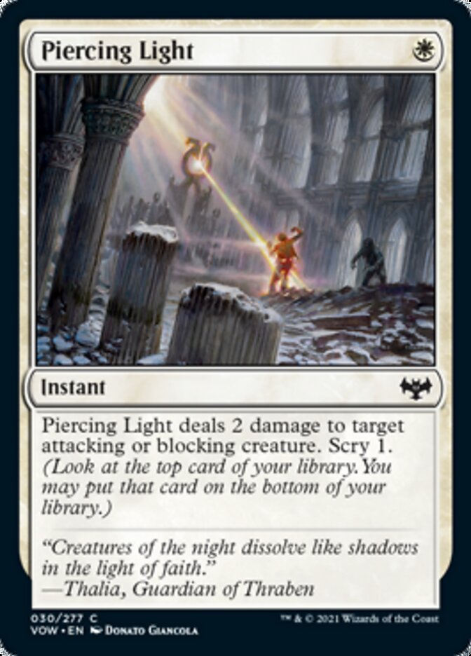 Piercing Light [Innistrad: Crimson Vow] (VOW 30)