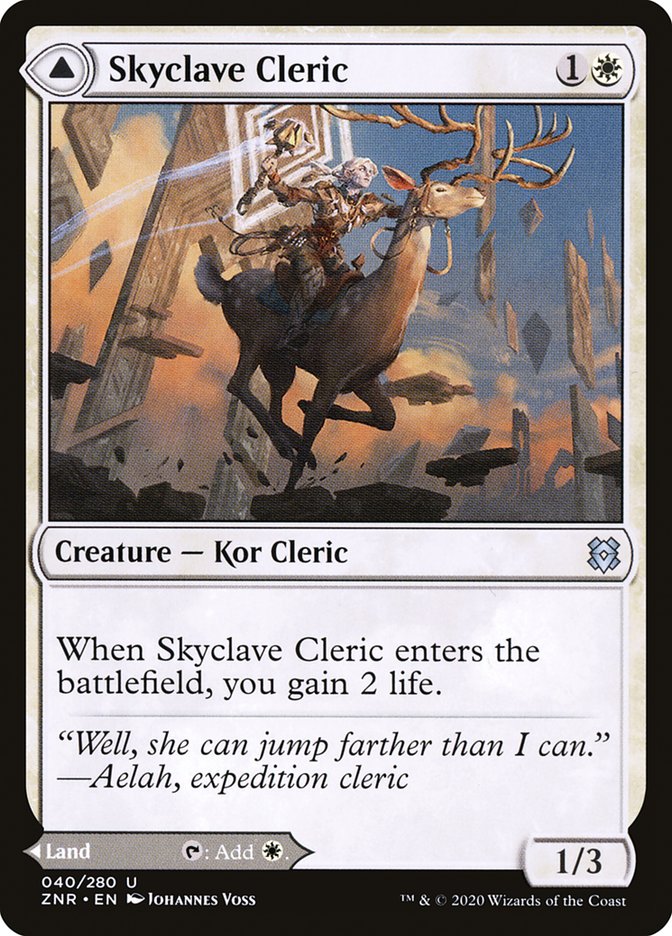 Skyclave Cleric // Skyclave Basilica [Zendikar Rising] (ZNR 40)