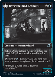 Overwhelmed Archivist // Archive Haunt [Innistrad: Double Feature] (DBL 68)