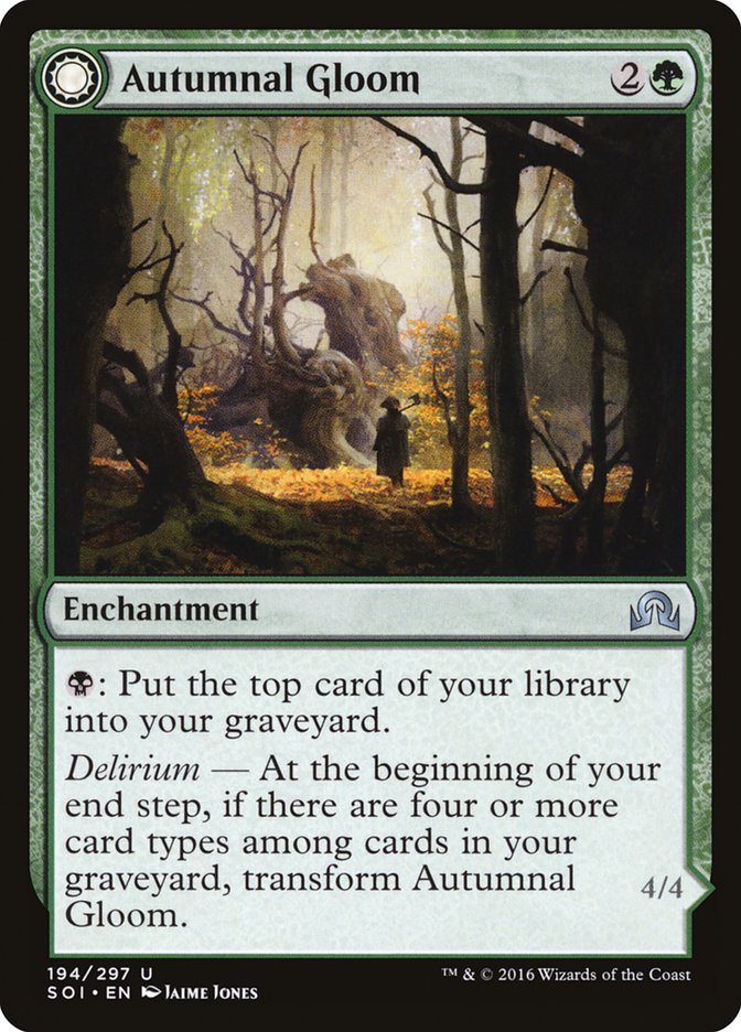 Autumnal Gloom // Ancient of the Equinox [Shadows over Innistrad] (SOI 194)