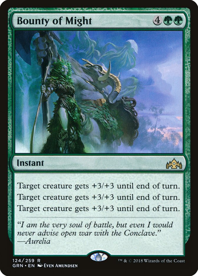 Bounty of Might [Guilds of Ravnica] (GRN 124)