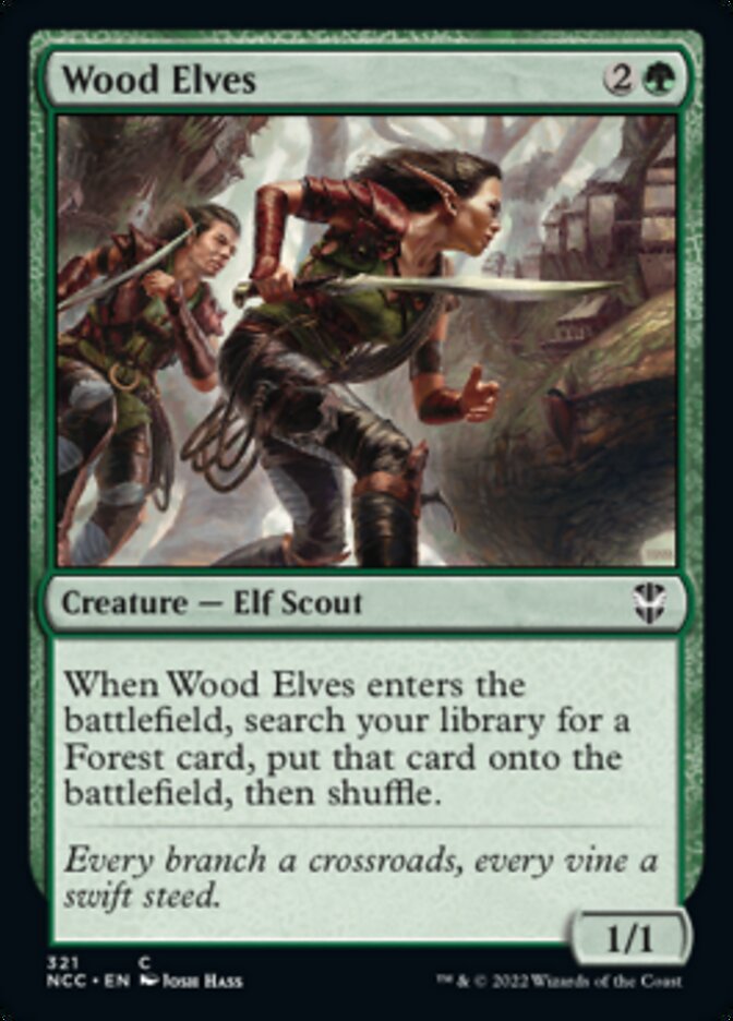Wood Elves [Streets of New Capenna Commander] (NCC 321)