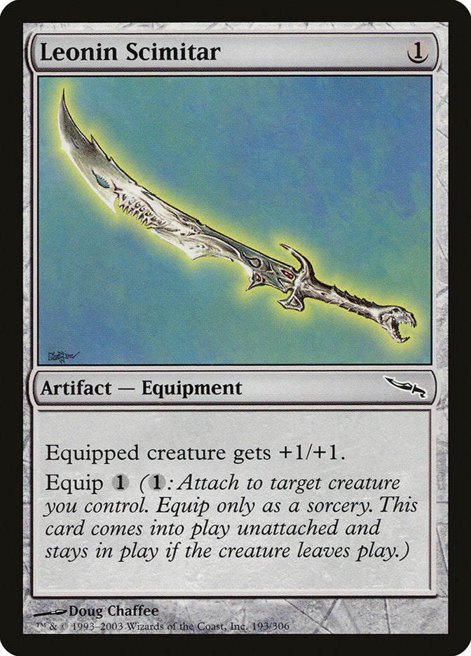 Leonin Scimitar [Mirrodin] (MRD 193)