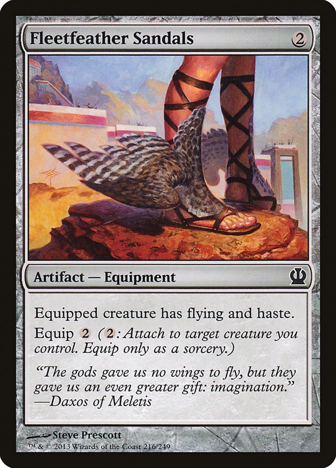 Fleetfeather Sandals [Theros] (THS 216)