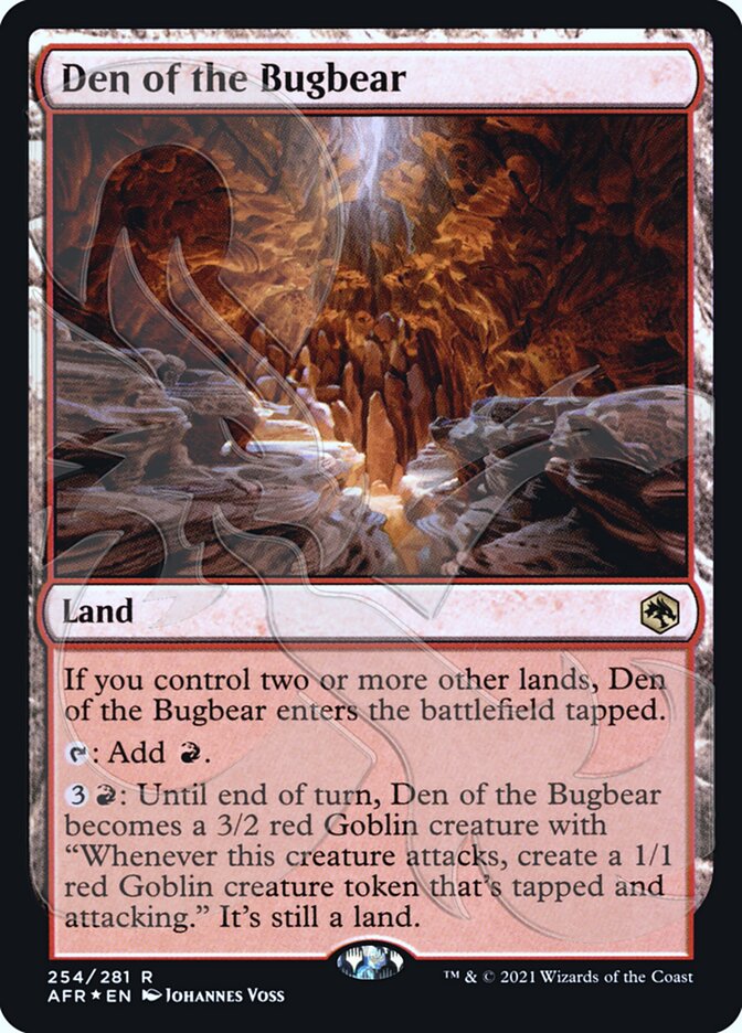 Den of the Bugbear (Ampersand Promo) [Dungeons & Dragons: Adventures in the Forgotten Realms Promos] (PAFR 254A)