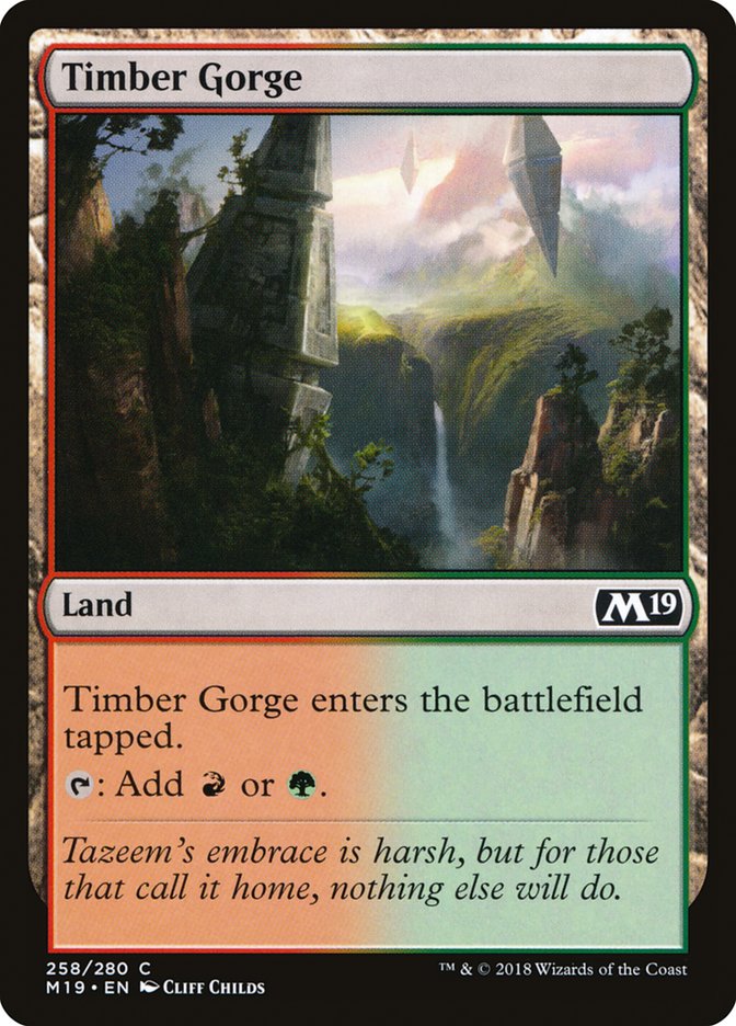 Timber Gorge [Core Set 2019] (M19 258)