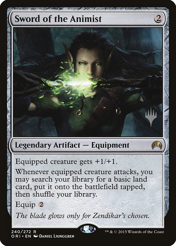 Sword of the Animist [Magic Origins Promos] (PORI 240P)