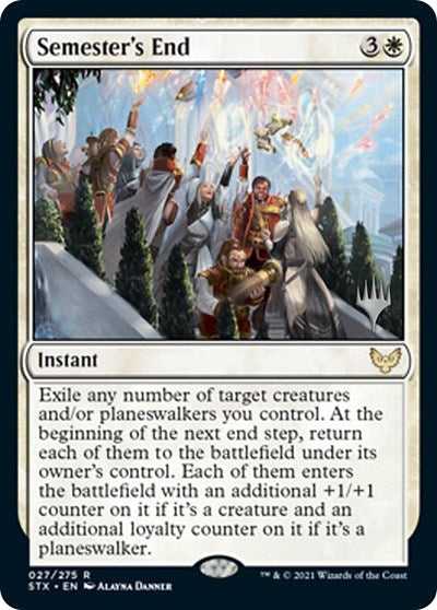 Semester's End (Promo Pack) [Strixhaven: School of Mages Promos] (PSTX 27)
