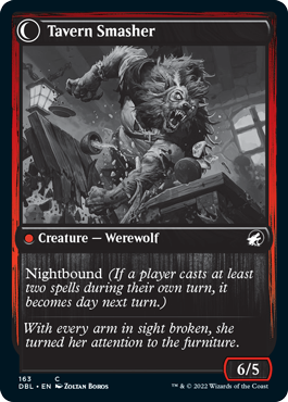 Tavern Ruffian // Tavern Smasher [Innistrad: Double Feature] (DBL 163)