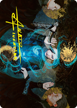 Witness the Future Art Card (Gold-Stamped Signature) [Innistrad: Crimson Vow Art Series] (AVOW 27)