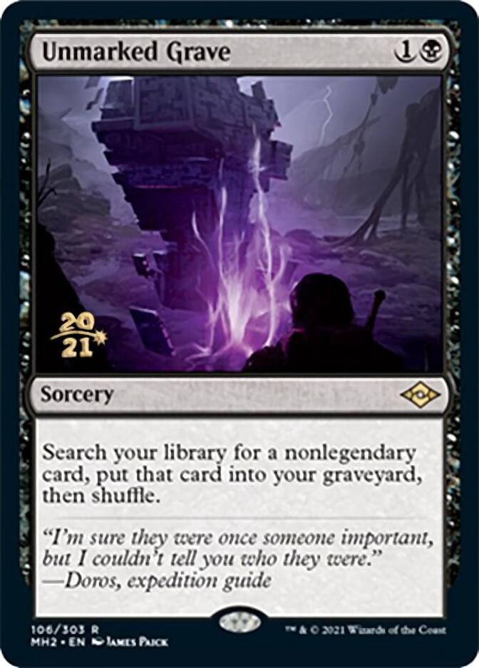 Unmarked Grave [Modern Horizons 2 Prerelease Promos] (PMH2 106)