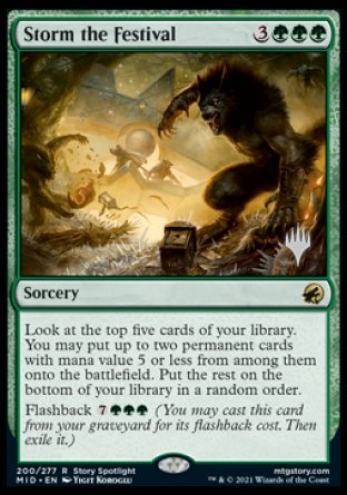 Storm the Festival (Promo Pack) [Innistrad: Midnight Hunt Promo Pack] (PMID 200)