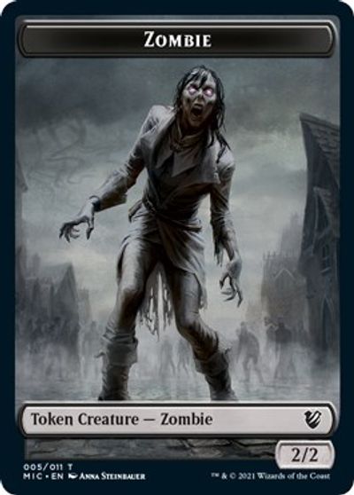 Zombie (005 MIC) // Zombie (005 MID) [Innistrad: Midnight Hunt Commander] (TMIC 5)