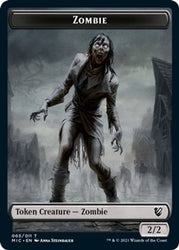 Zombie (005 MIC) // Zombie (005 MID) [Innistrad: Midnight Hunt Commander] (TMIC 5)