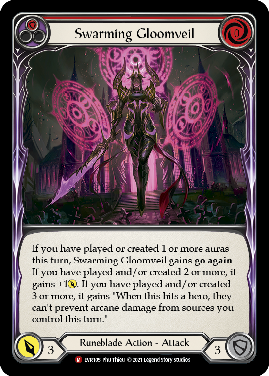 Swarming Gloomveil [EVR105] 1st Edition Normal