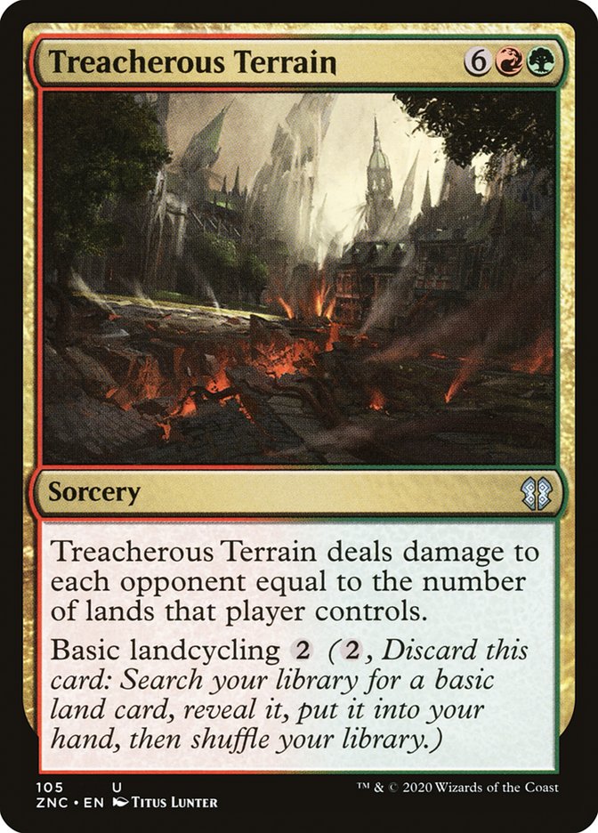 Treacherous Terrain [Zendikar Rising Commander] (ZNC 105)