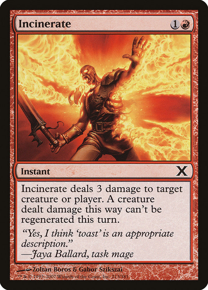 Incinerate [Tenth Edition] (10E 213)