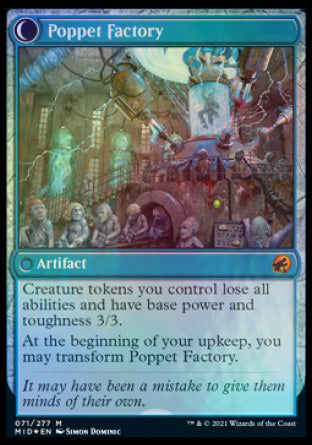Poppet Stitcher // Poppet Factory [Innistrad: Midnight Hunt Prerelease Promos] (PMID 71)