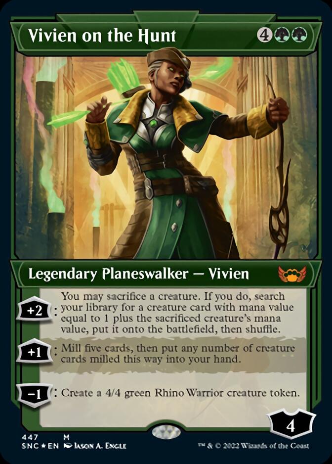 Vivien on the Hunt (Showcase Art Deco Foil Etched) (SNC 447)