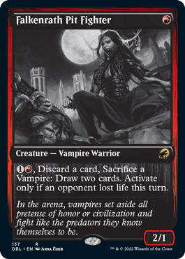 Falkenrath Pit Fighter [Innistrad: Double Feature] (DBL 137)