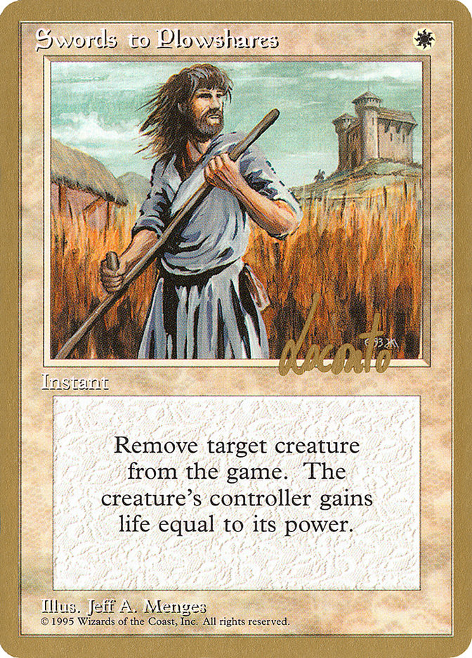 Swords to Plowshares (Michael Loconto) [Pro Tour Collector Set] (PTC ML52)