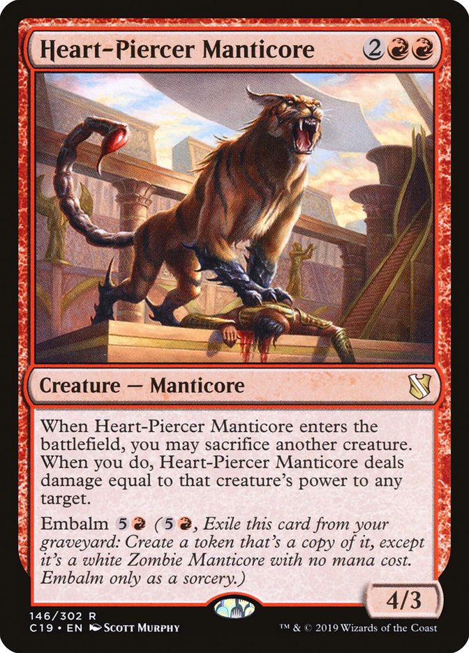 Heart-Piercer Manticore [Commander 2019] (C19 146)