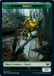 Insect // Spirit (003) Double-sided Token [Innistrad: Crimson Vow Tokens] (TVOW 13)