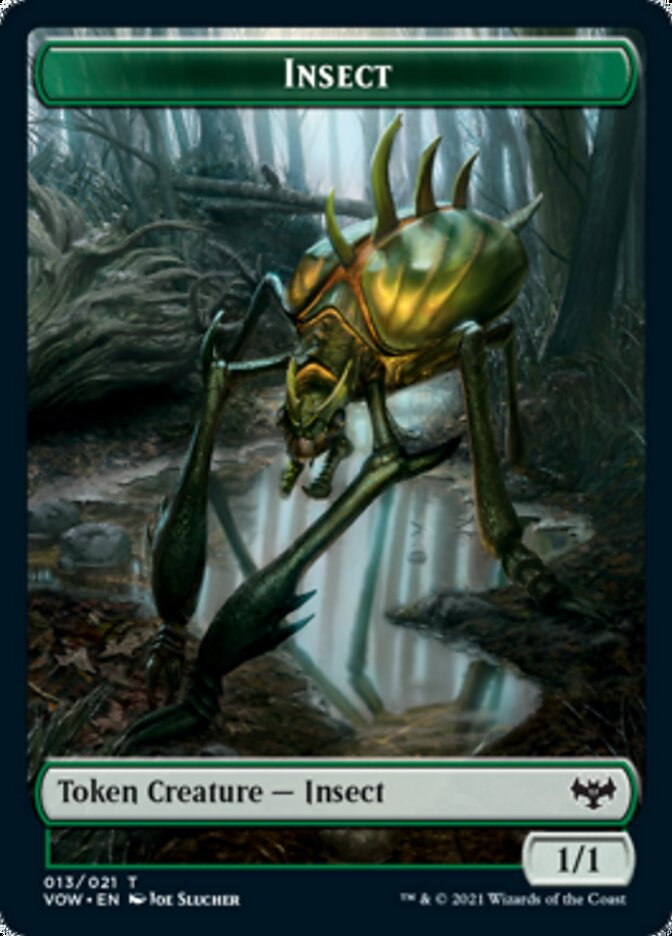 Insect // Boar Double-sided Token [Innistrad: Crimson Vow Tokens] (TVOW 13)